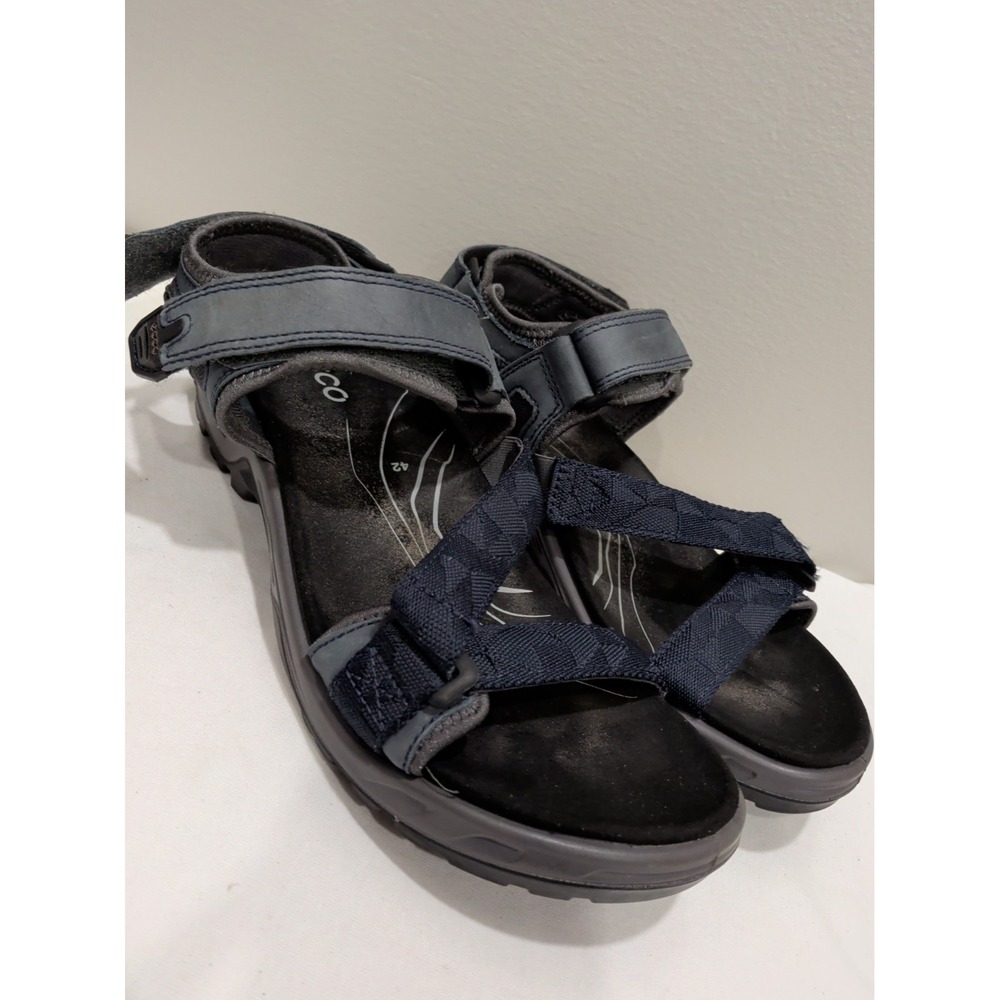 ECCO Offroad Night Sky Marine Nubuck Textile Hiking Sandals Men's Sz 8 Us Eu 42